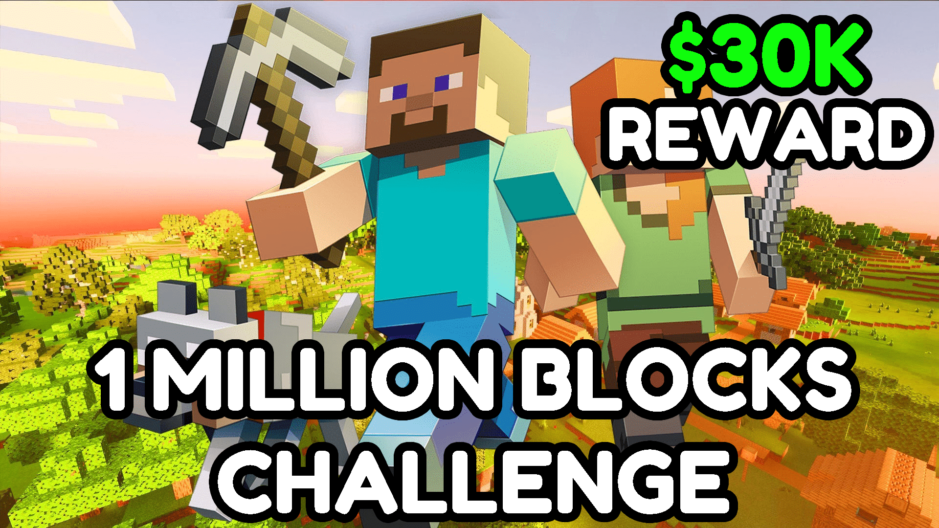 mrbeast challenge 1 million blocks