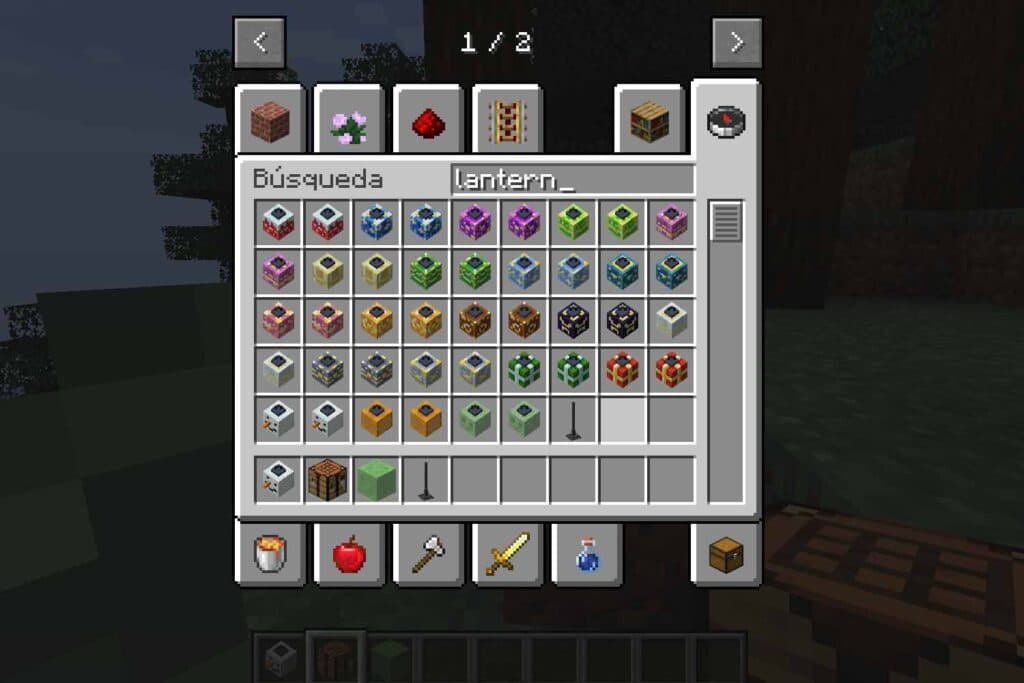 Minecraft creative mode recipes