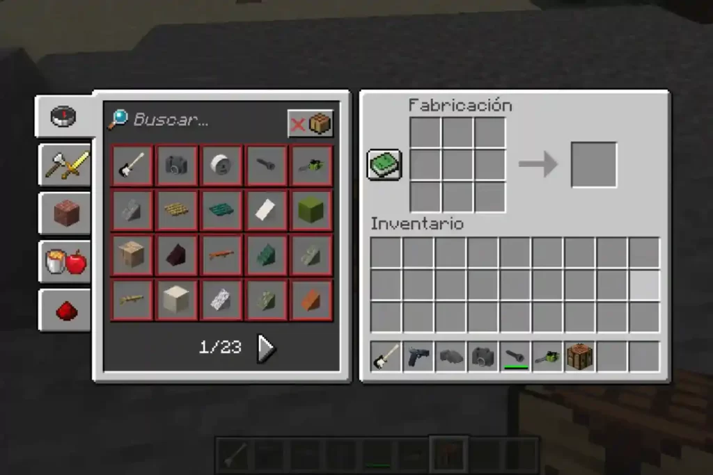 Minecraft recipebook