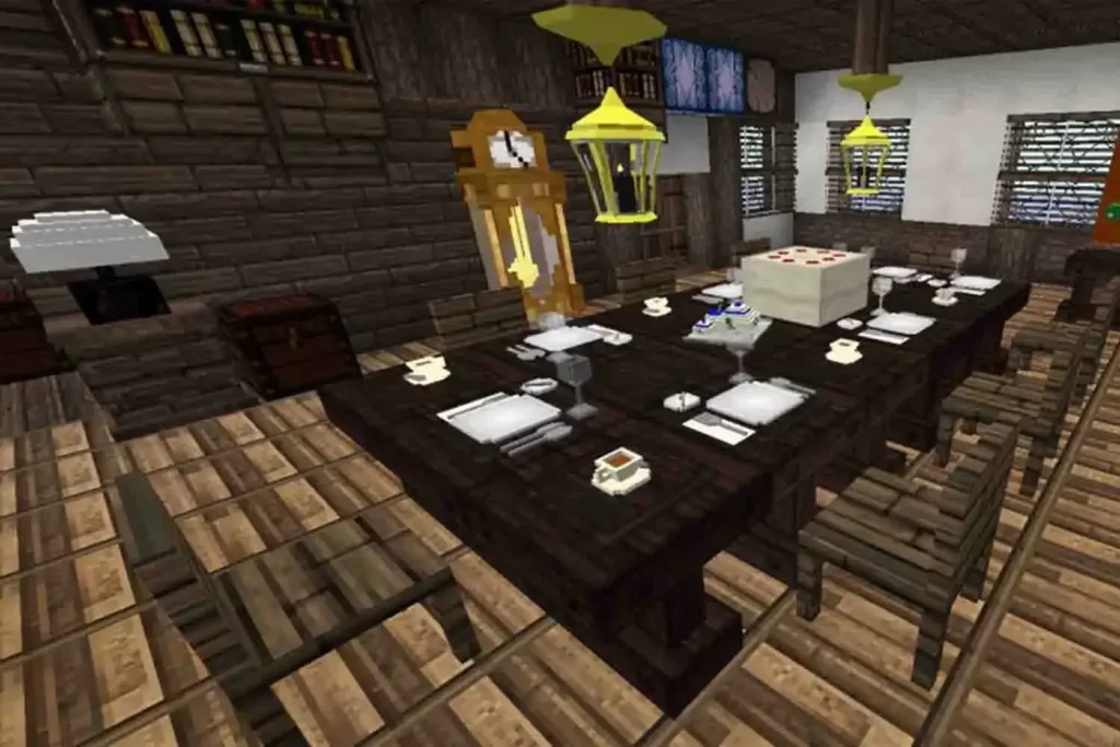 Minecraft decocraft dinner table